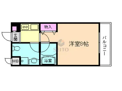 メゾンエトワル(1K/2階)の間取り写真