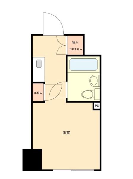 サンハイム田町(ワンルーム/6階)の間取り写真