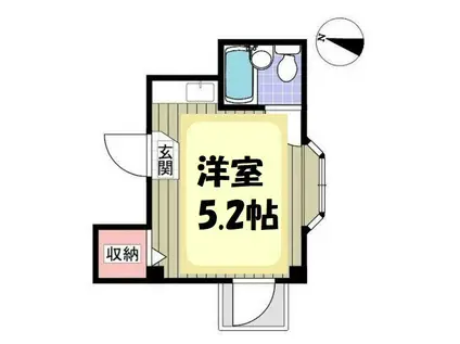 シェソワ赤山(ワンルーム/1階)の間取り写真