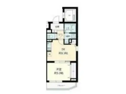 イーグルロード業平(1DK/5階)の間取り写真