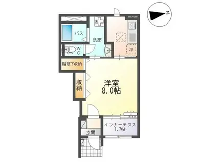 TS HOUSE(1K/1階)の間取り写真