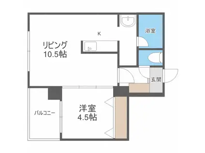 グランデフィラ(1LDK/2階)の間取り写真