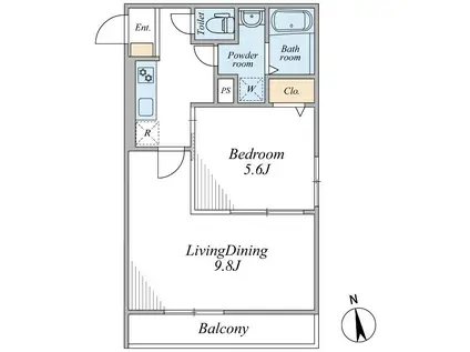 NRAY RESIDENCE(1LDK/4階)の間取り写真