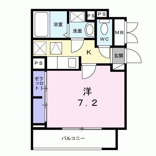 ラグーナ ルカ(1K/1階)の間取り写真