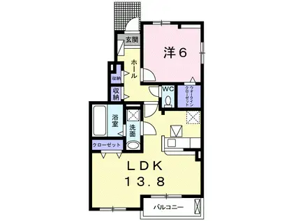 レグゼ 横濱関内(1K/9階)の間取り写真