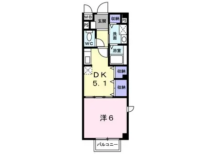 NISHI IKEBUKURO RESIDENCE(1K/2階)の間取り写真