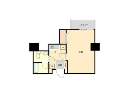 グリーン プロムナード(2LDK/2階)の間取り写真