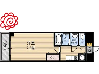 CHEZ・MOI・YOKODUTSUMI(1K/10階)の間取り写真