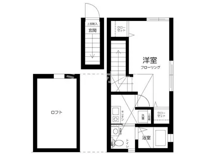 ヴィエント・リオ(1K/2階)の間取り写真