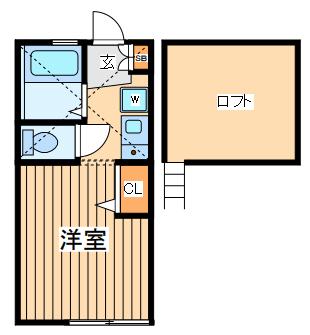 ジーエーヒルズ妙蓮寺A棟(1K/1階)の間取り写真