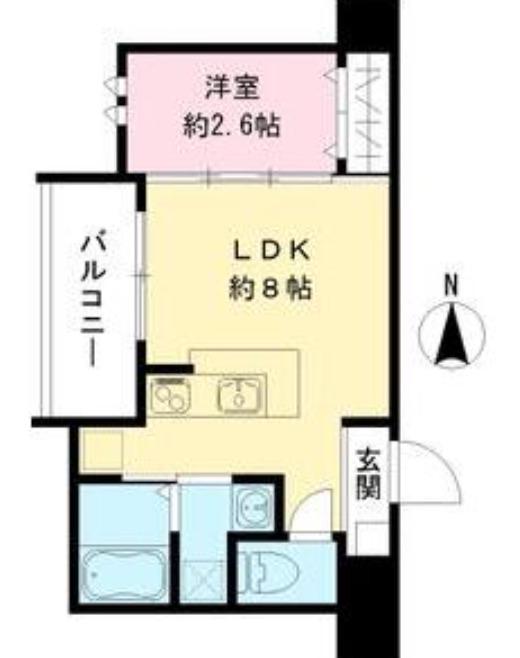 リアコート長瀬(1LDK/1階)の間取り写真