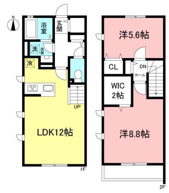 REVISION国分寺(2LDK/1階)の間取り写真