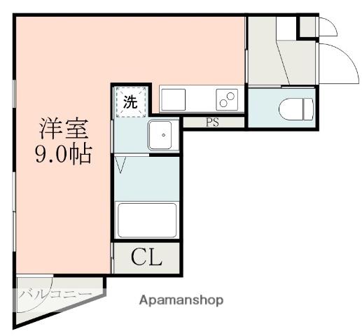 LINKCREST谷山電停南(ワンルーム/3階)の間取り写真