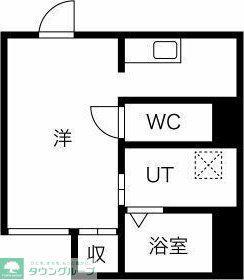 地下鉄東山線 中村公園駅 徒歩20分 4階建 築9年(1K/1階)の間取り写真