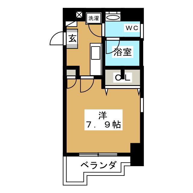 ヴェルディ大口仲町(1K/5階)の間取り写真