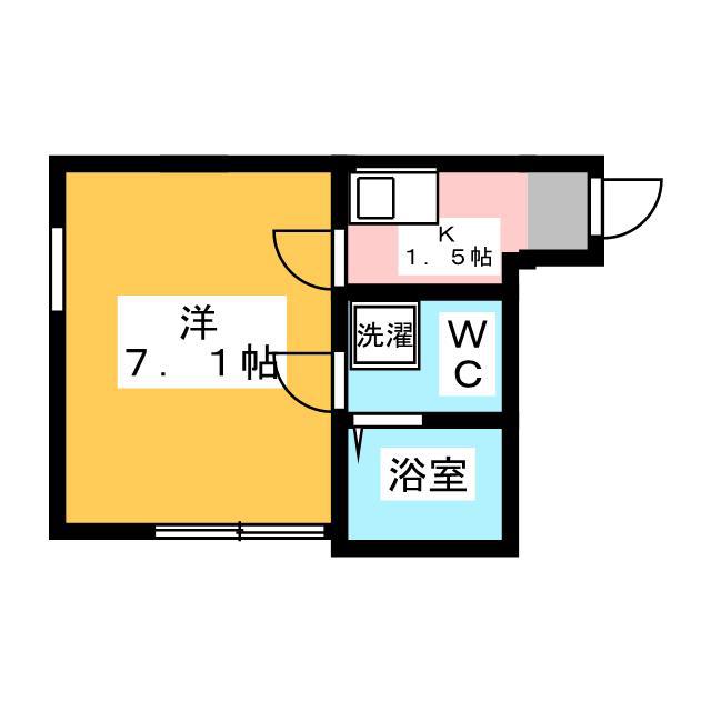 アコモ鶴見(1K/2階)の間取り写真