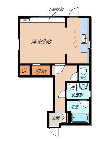 サンリッチ堀川小泉(1K/1階)の間取り写真