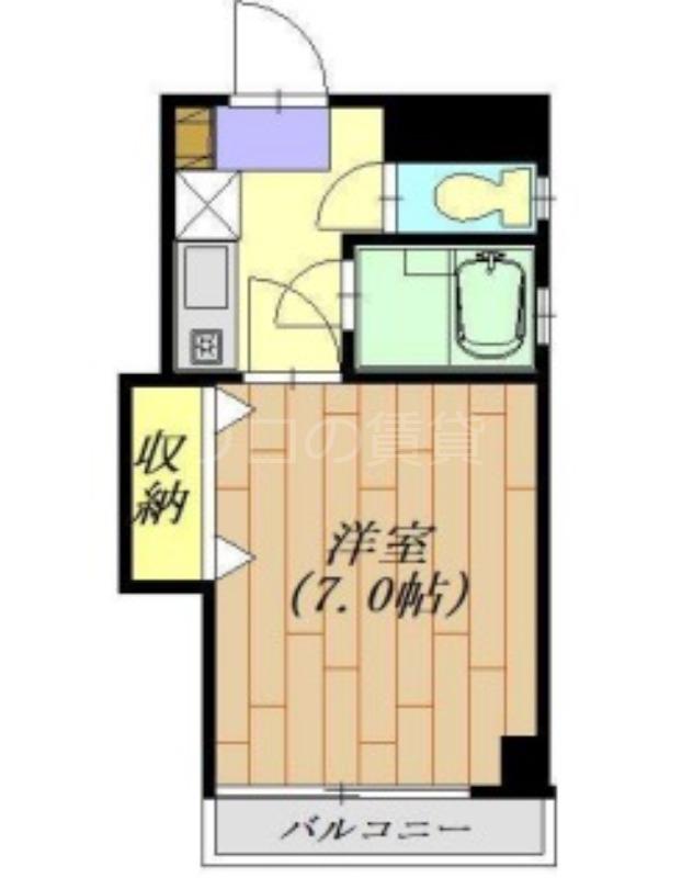 リバ-サイドビル(1K/5階)の間取り写真