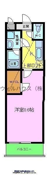 フジパレス北清水町Ⅰ番館(1K/2階)の間取り写真