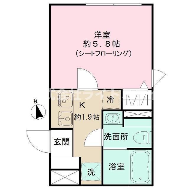 MAISON DE GRUE(1K/3階)の間取り写真