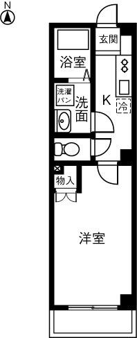 COMFORT97(1K/2階)の間取り写真