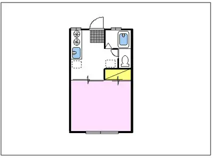コーポ大森(1K/2階)の間取り写真