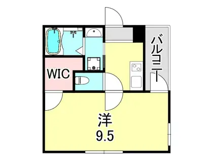 フジパレス宝塚南V番館(1K/3階)の間取り写真
