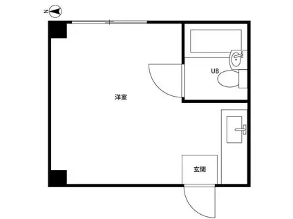井荻パークハイツ(ワンルーム/3階)の間取り写真