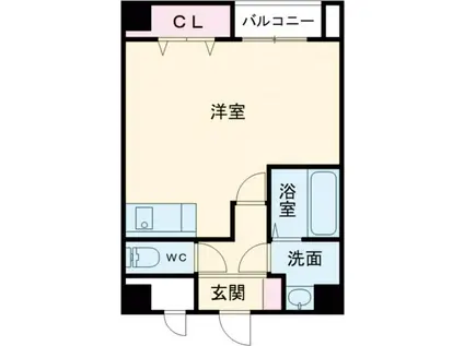 森塚第12マンション(ワンルーム/8階)の間取り写真