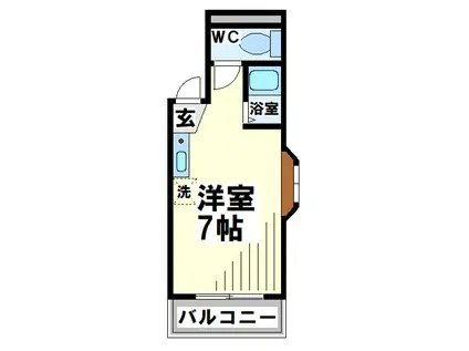 メゾン・エスポワール(ワンルーム/5階)の間取り写真