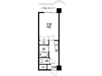 プリメゾン福山木之庄(1K/3階)の間取り写真