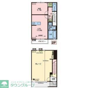 赤山BASE(1LDK/1階)の間取り写真