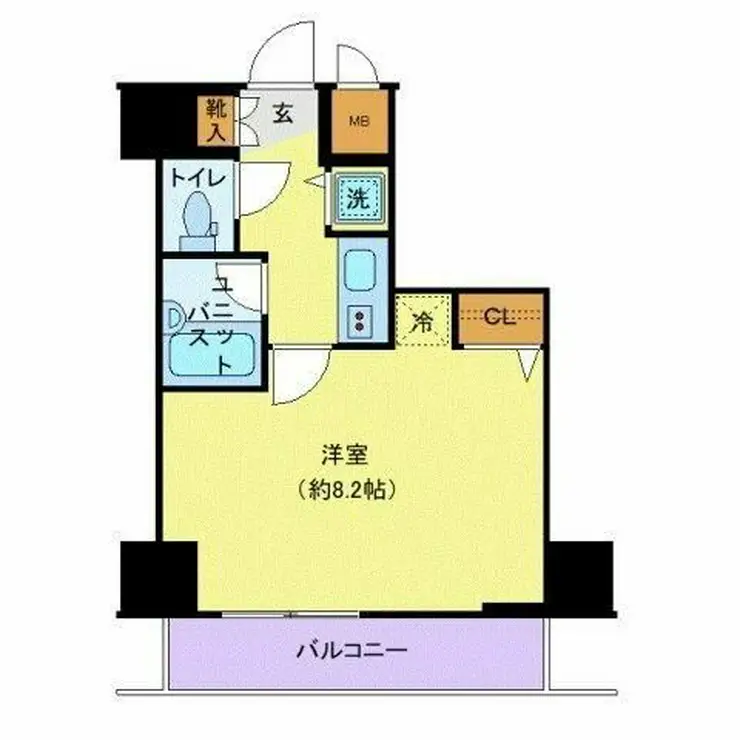 グランド・ガーラ麻布十番 5階階 間取り