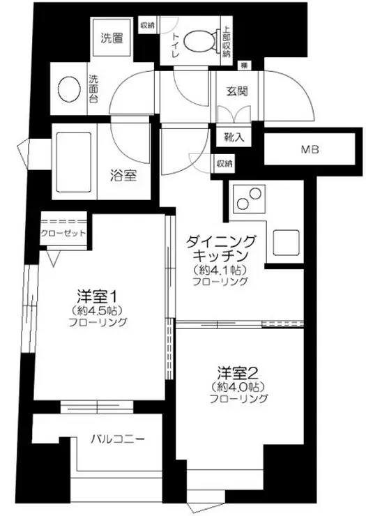 レックス赤坂レジデンス 3階階 間取り