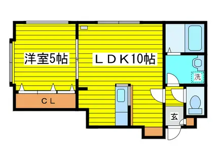 SOSHIMUI(1LDK/2階)の間取り写真