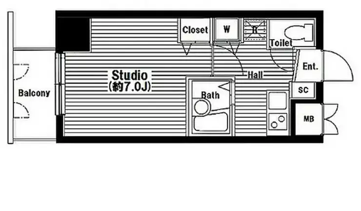 グランド・ガーラ渋谷 4階階 間取り