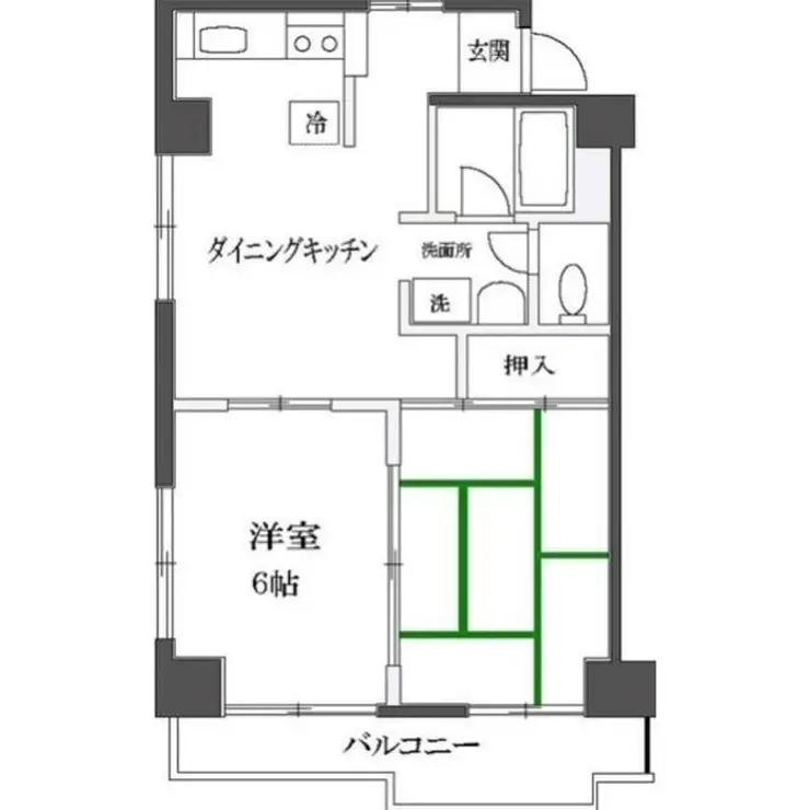 ドムール北浦和 2階階 間取り