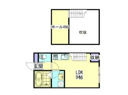 コンフォーティア(ワンルーム/2階)の間取り写真