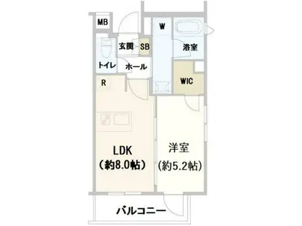 リュエル・サーラ中野中央(1LDK/2階)の間取り写真