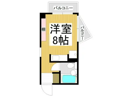 ジュネス相ノ木307(ワンルーム/3階)の間取り写真