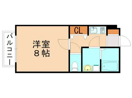 ルミナス菰田(1K/1階)の間取り写真