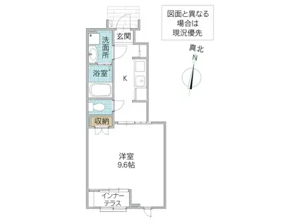 EL PARAISO VERDE III(1K/1階)の間取り写真