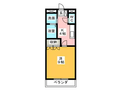 メゾン・ド・グランドールII(1K/2階)の間取り写真