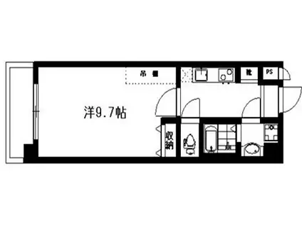 メゾン・コパン(1K/2階)の間取り写真