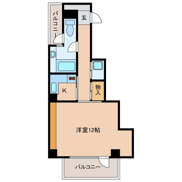ARCADIA(1K/5階)の間取り写真