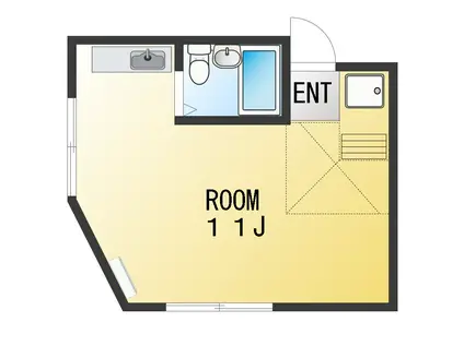 SOAR KAMIOOKA(ワンルーム/2階)の間取り写真