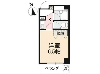 ONG昭和町マンション(1K/4階)の間取り写真