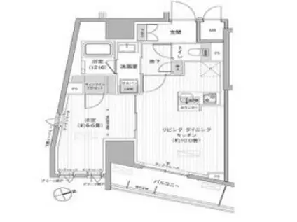 栖-すみか-浅草蔵前(1LDK/4階)の間取り写真