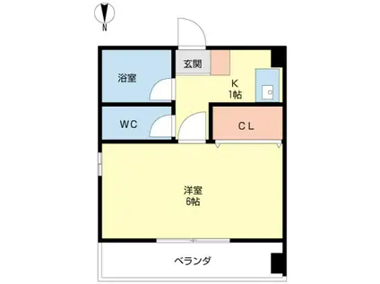 オーエムビル(1K/3階)の間取り写真