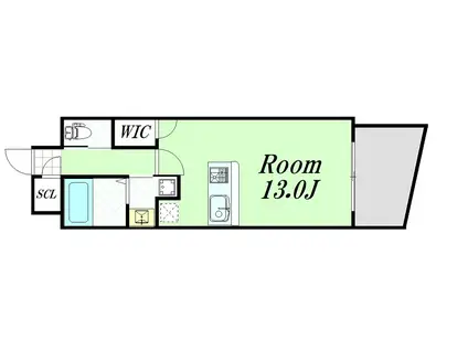 SANLEMOUT新大阪イーストIII(ワンルーム/4階)の間取り写真